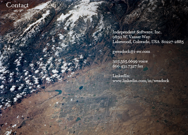 NASA photo of Denver area
